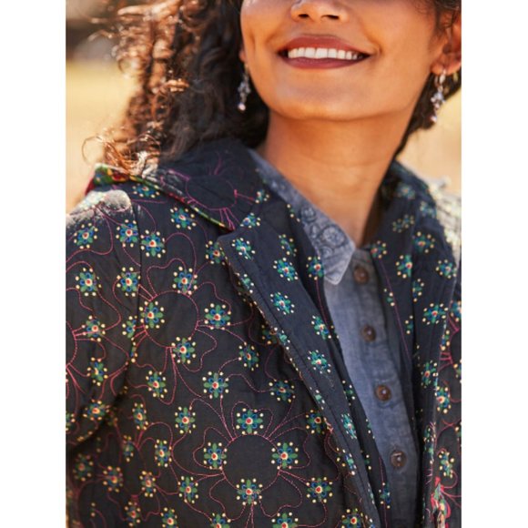 April Cornell Sasha Quilted Jacket Size XS - Picture 3 of 11